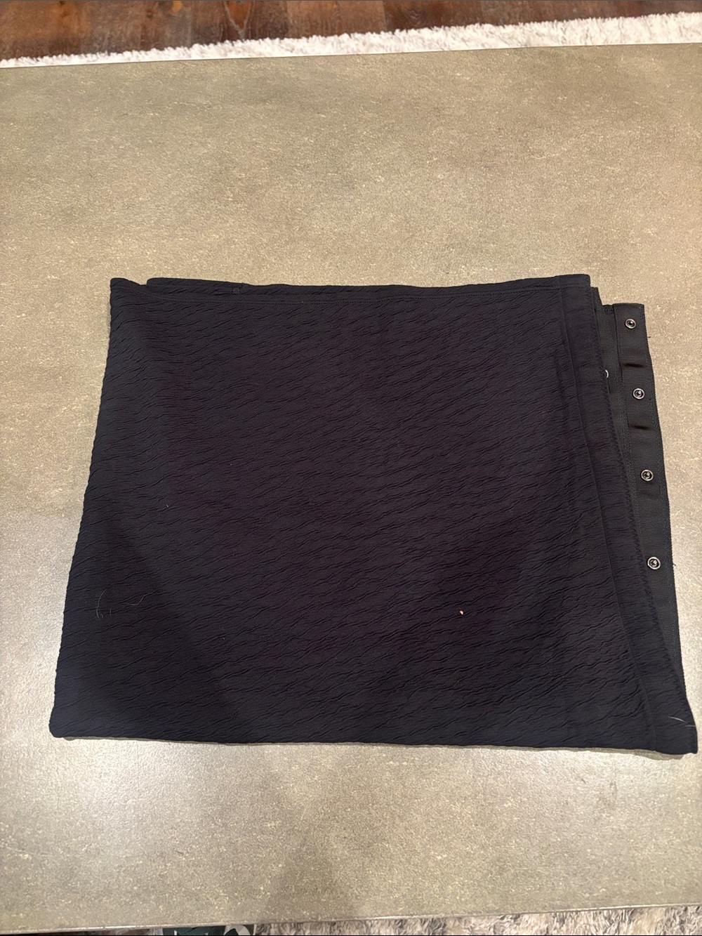 lululemon athletica Black Wrap Scarf with Snap Detail